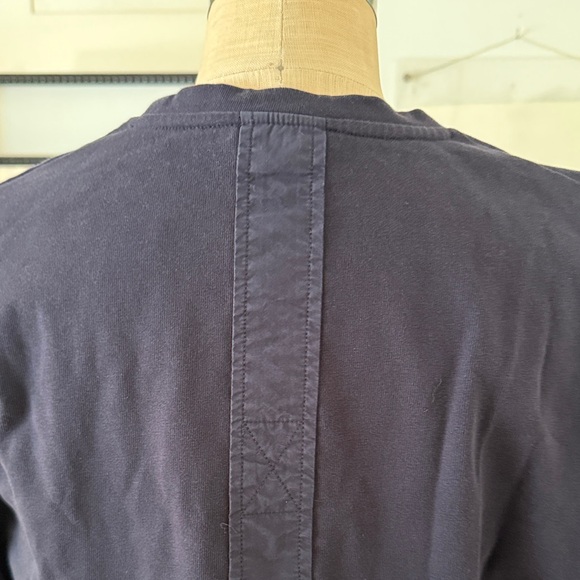 COS navy blue Cropped T-Shirt with Pocket - Picture 4 of 6